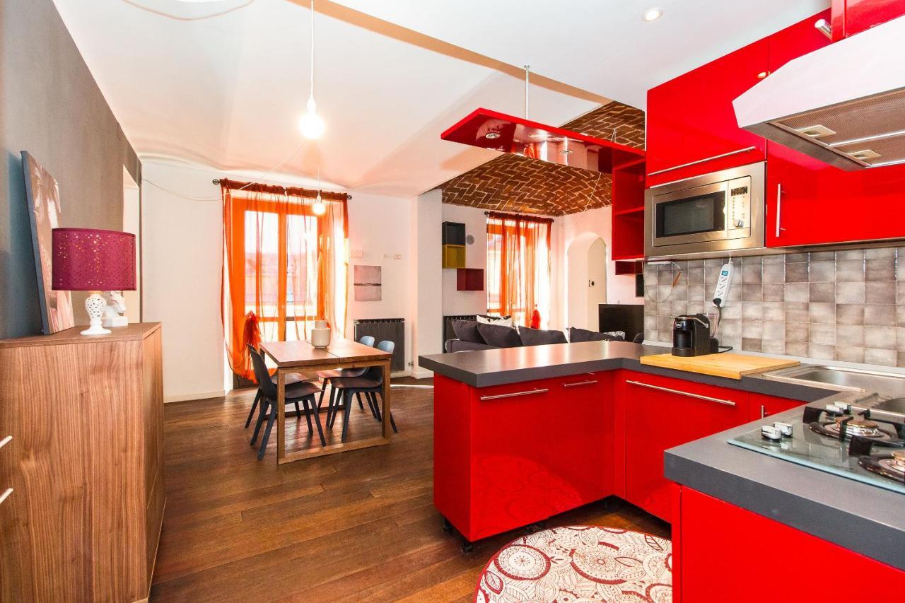 Colorful Statuto Square Design Apart Apartman Torino Kültér fotó